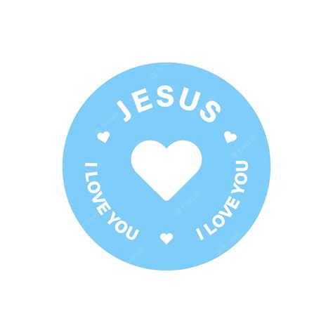 Premium Vector Jesus Love You Badge Vector Illustration Christian