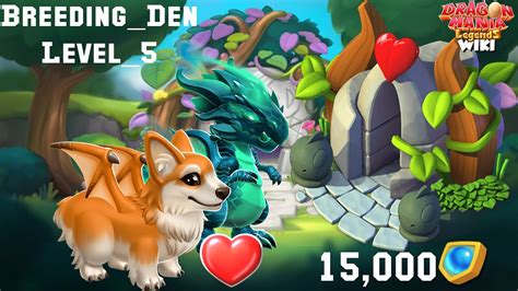 How To Up Breeding Den Level Dragon Mania Legends Youtube