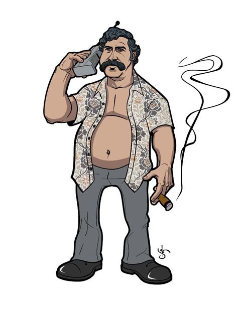 Pablo Escobar By Jason Kuczek Desenhos
