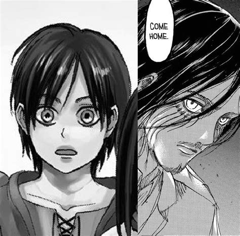 foreshadowing this moment in chapter 1 where we see eren s face served to foreshadow this