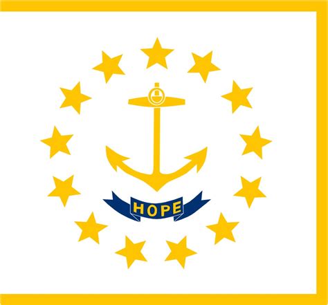 Free Printable Rhode Island State Flag And Color Book Pages 8½ X 11