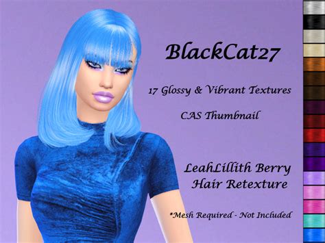 The Sims Resource Blackcat27 Leahlillith Berry Hair Retexture