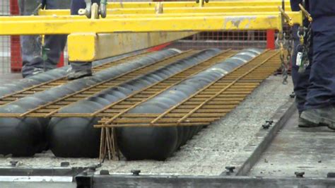 University campus project on malta by vassallo builders limited. BubbleDeck slab pour - YouTube