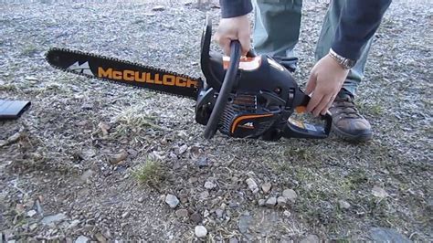 You can do that deliberately, when starting the saw, but the. Starting Mcculloch chainsaw CS 450 ELITE / Husqvarna 445e-series - YouTube