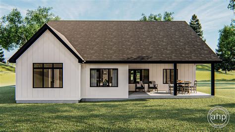 3 Bedroom 1 Story Modern Farmhouse Style House Plan With Lof
