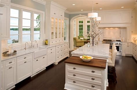 Kitchens with white cabinetry have a lot of flexibility. Home Improvement Ideas - White Kitchen Cabinets with Glass ...
