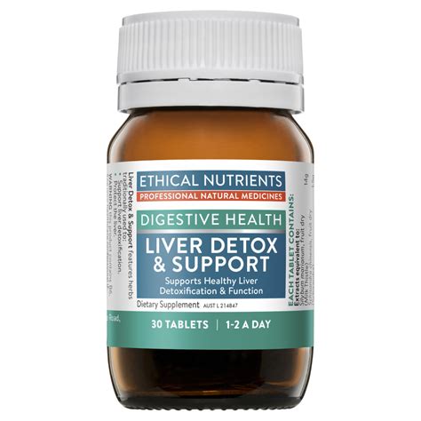 Ethical Nutrients Liver Detox And Support 30 Tablets Adore Pharmacy