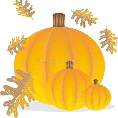 Autumn Pumpkins Stock Vector Illustration Of Leaves Holiday 9437267