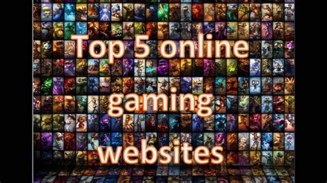 Top 4 Online Gaming Website Youtube