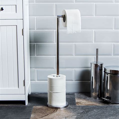 Update your modern bathroom with toilet paper holders exclusive to room & board. Toilet Paper Holder Free Standing Loo Roll Tissue Storage ...