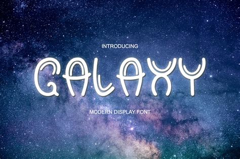 Galaxy Font By Purmoon · Creative Fabrica