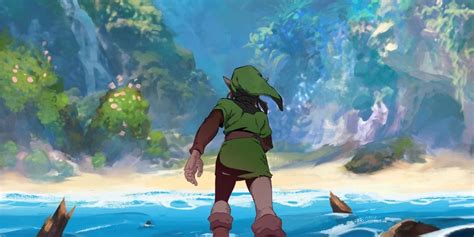 Stunning Legend Of Zelda Links Awakening Fan Art Contains A Hidden