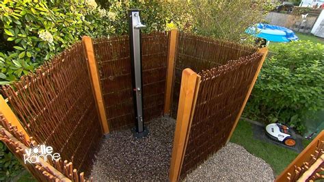 Interessante idee für die outdoor lounge area mit alten möbeln. Selbst gebaute Gartendusche - ZDFmediathek