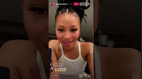 Pretty Vee On Ig Live Cutting Up Youtube