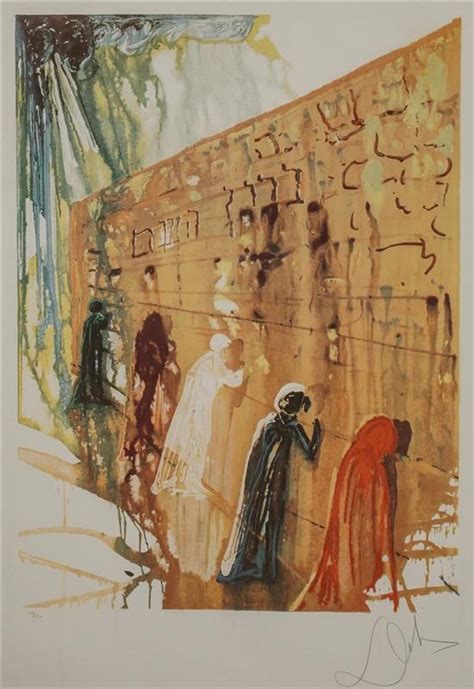 Sold Price Salvador Dalí Spanish 1904 1989 Wailing Wall Lithograph