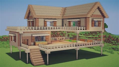 Home minecraft maps modernes haus | modern house minecraft map. Minecraft Holzvilla #wooden Haus Minecraft, # ...