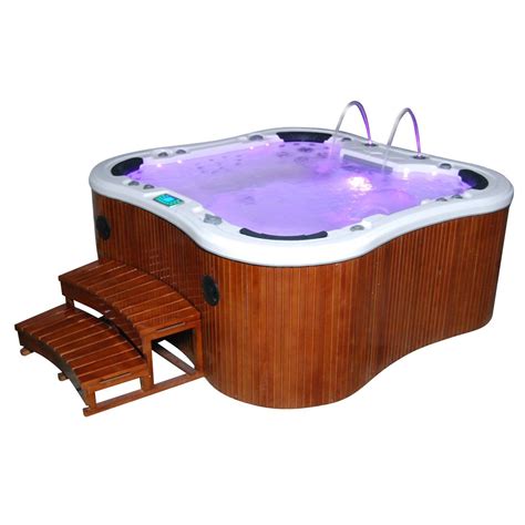 Foot Massage Hot Tub Outdoor Spa With Free Cover Skirt Step Jcs 12