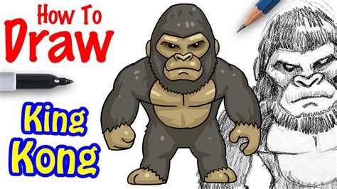 How To Draw King Kong Easy Drawings Dibujos Faciles Dessins