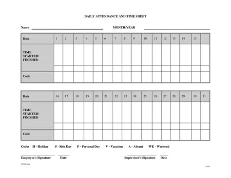 Free 19 Sample Attendance Sheet Templates In Pdf Ms Word Time And
