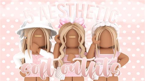 5 Aesthetic Soft Pink Outfits Roblox Ellqria Youtube