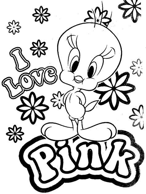 Coloring Pages Tweety Bird Free Printable Coloring Pages Free And