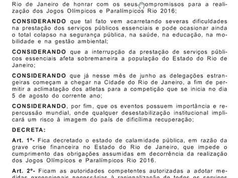 G1 Entenda O Que é O Estado De Calamidade Pública Notícias Em Rio De Janeiro