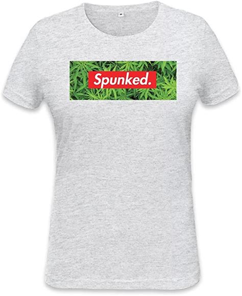 Spunked Weed Womens T Shirt Xx Large Clothing