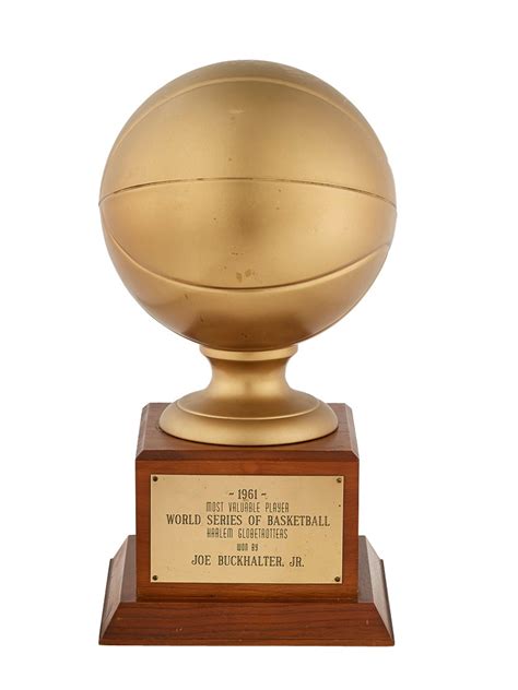 1961 World Series Of Basketball Mvp Trophy