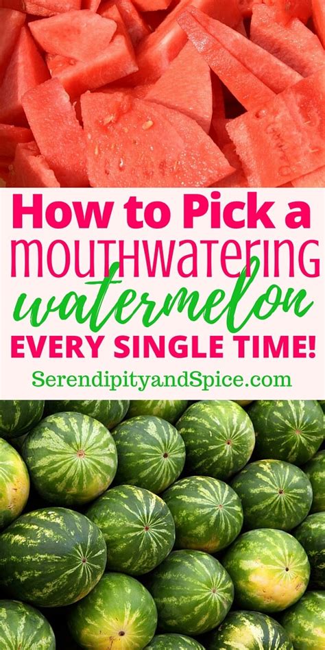 Here's how to pick a good watermelon. How to Pick a Good Watermelon - Serendipity and Spice