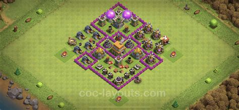 Best Unbeatable Base Th6 With Link Hybrid Town Hall Level 6 Anti