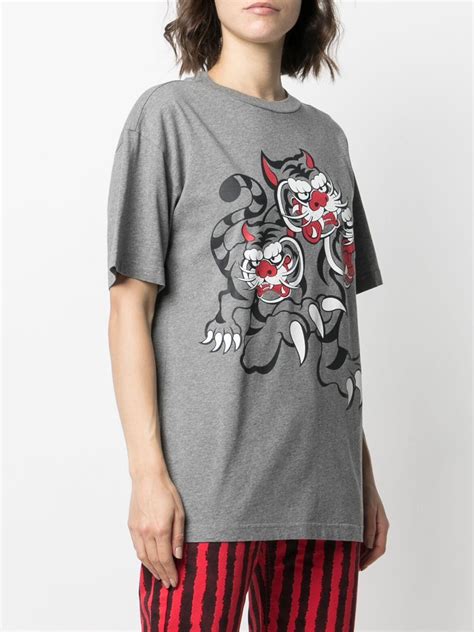 Kenzo X Kansai Yamamoto Three Tigers Printed T Shirt Farfetch