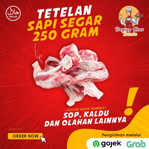 Jual Premium Tetelan Sapi Lokal Segar Fresh 250 Gram Shopee Indonesia