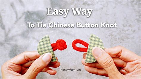 Easy Chinese Chinese Knot Sewing Trim Diy Sewing Diy Buttons