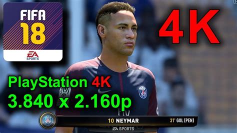 Fifa 18 4k Uhd 3840x2160p Ps4 Pro Play Station Pro 4k Youtube