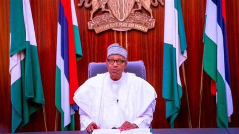 muhammadu buhari see president buhari speech today on nigeria endsars protests bbc news pidgin