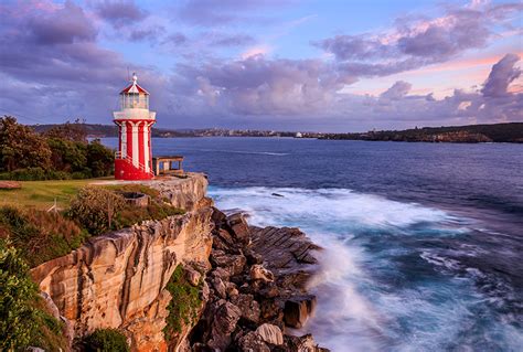 Image Sydney Australia Hornby Lighthouse Sea Nature Lighthouses