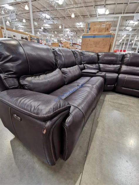 Gilman Creek Malachi Leather Power Reclining Sectional With Power