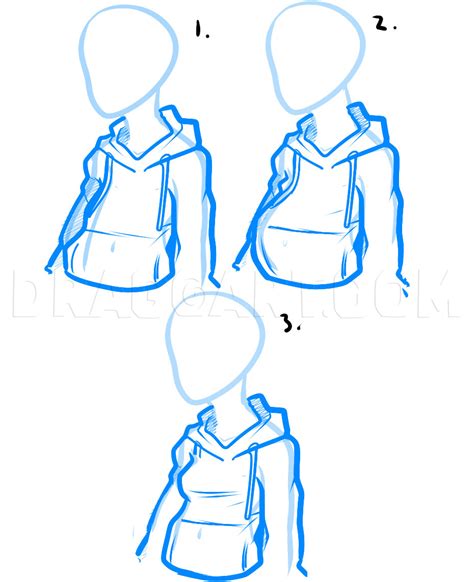 How To Draw A Hoodie Draw Hoodies By Dawn
