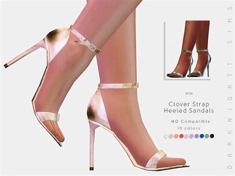Pin By Madysin On Ts4 Strap Heels Sims 4 Cc Shoes Heels