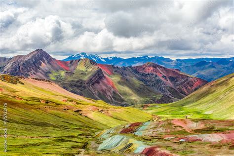 Vinicunca Or Rainbow Mountainpitumarca Peru Stock Photo Adobe Stock