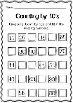 Counting By S Worksheets By Oh Shes A Teacher Tpt Skip Counting By