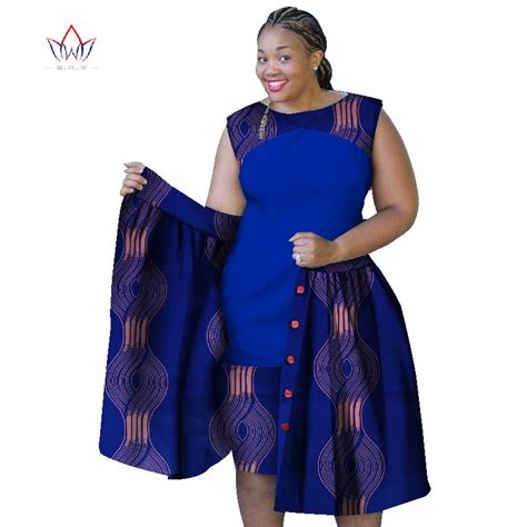 2018 Summer African Dresses For Women Plus Size Women Sleeveless Cotton