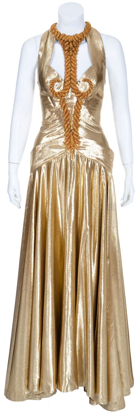 Madonnas Gold Gown From Evita Gold Gown Clothes Costume Design