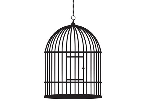 Empty Birdcage Cartoon Cage Cage For Birds Icon 4641897 Vector Art