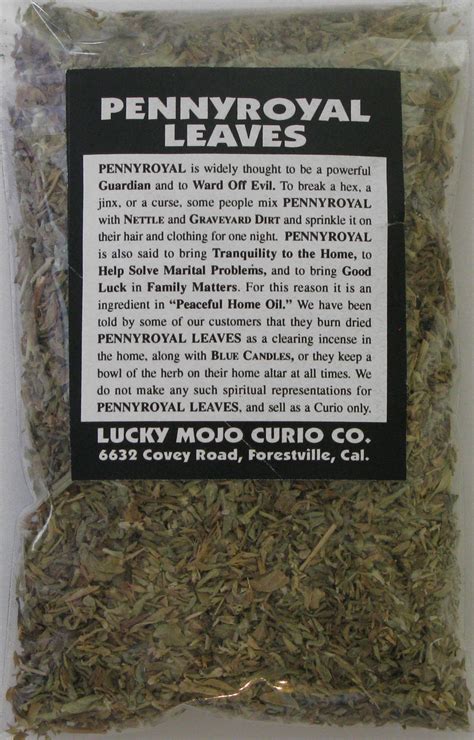 Herb Magic Catalogue Pennyroyal