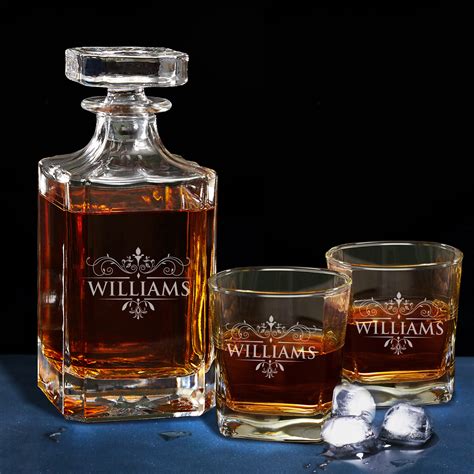 Wedding Ts For Couple Personalized Whiskey Decanter Set Etsy