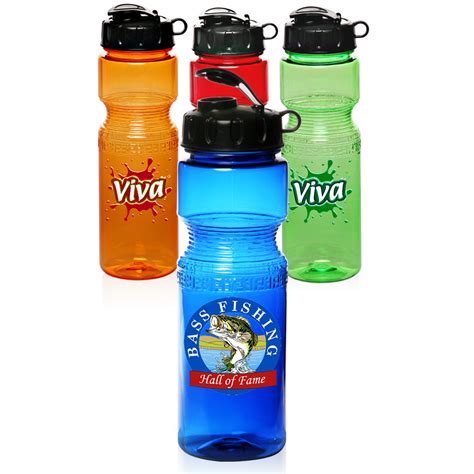 28 Oz Plastic Sports Bottles Custom Green Promos Eco Promos