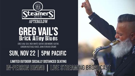 Greg Vails Brick Alley Blues Steamers Jazz At Jax Afterglow Campus