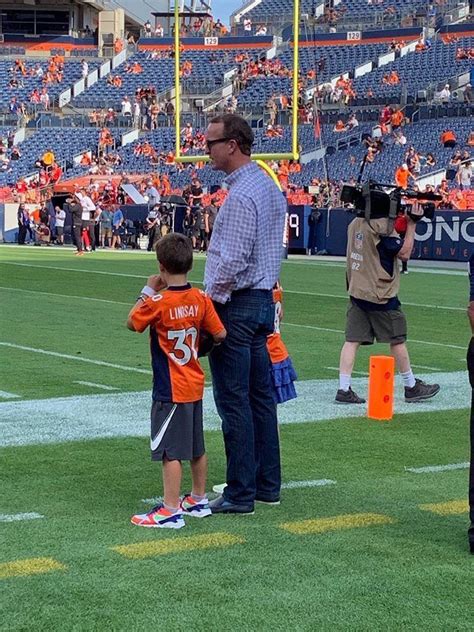 Peyton And His Kids At The Game On Monday Rdenverbroncos