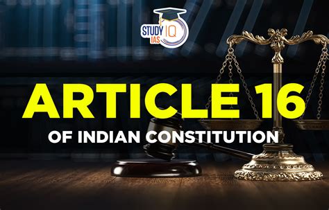 Article 16 Of Indian Constitution Provisions Exceptions
